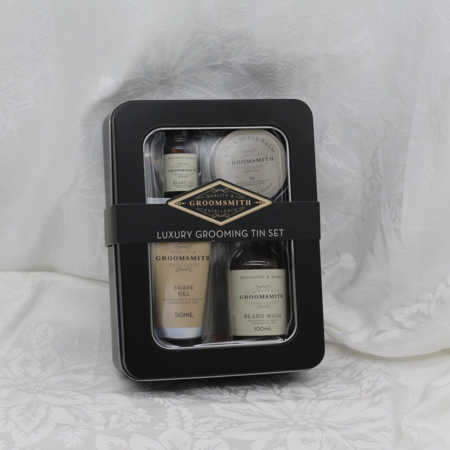 Groomsmith Luxury Grooming Tin Set