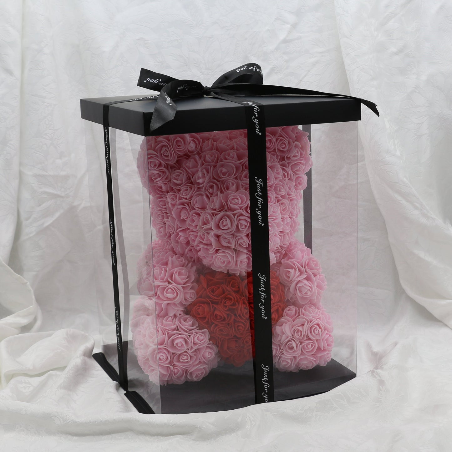Large Blush with Heart Bear - 40cm