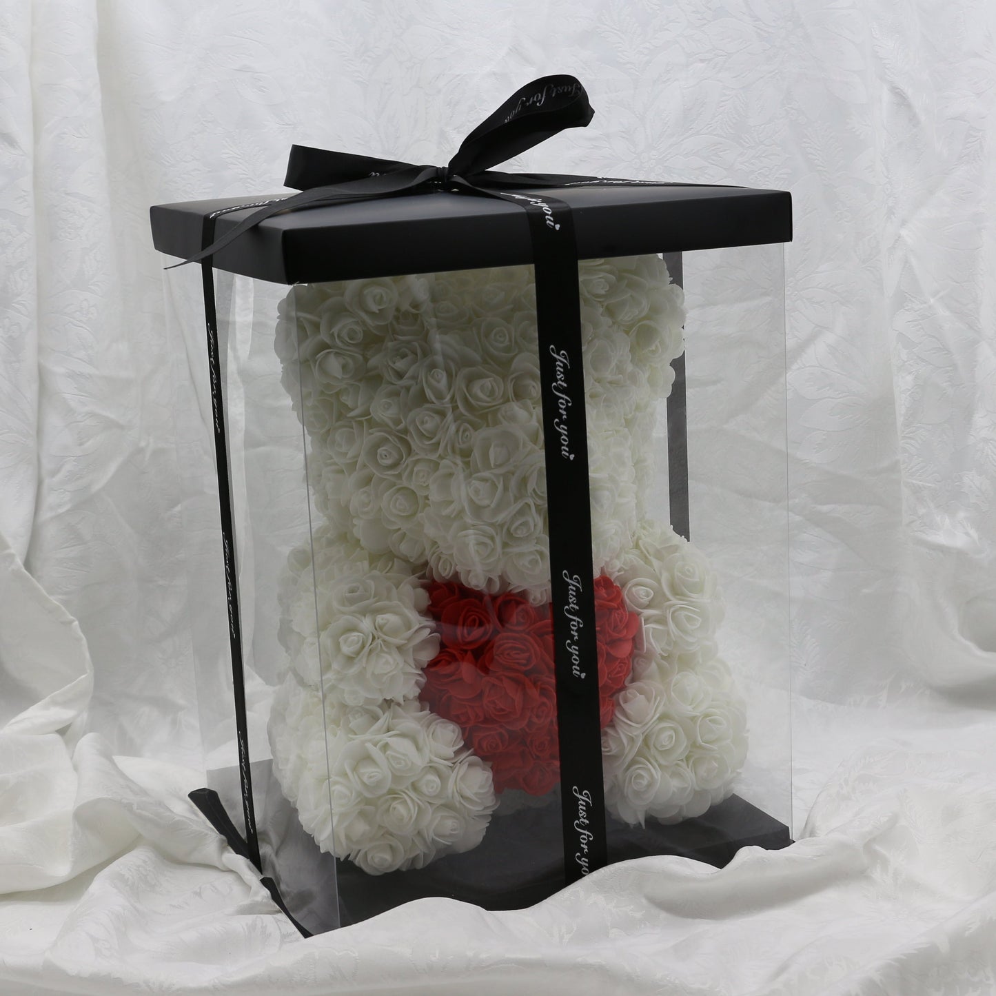 Large Snow with Heart Bear - 40cm