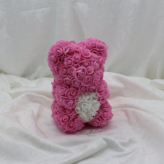 Fuchsia with Heart Bear - 25cm