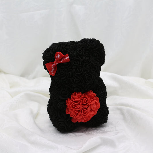 Licorice Luxe with Heart Bear - 25cm