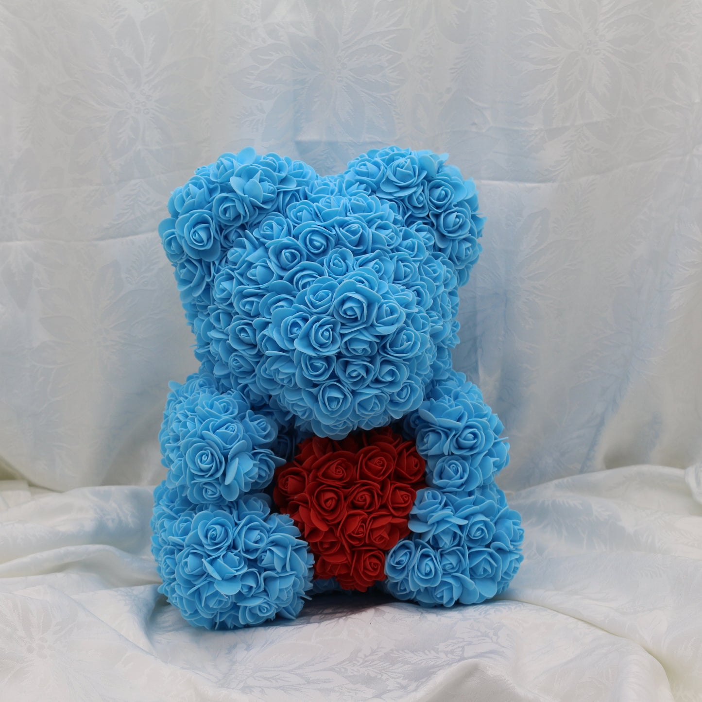 Large Bluebelle with Heart Bear - 40cm