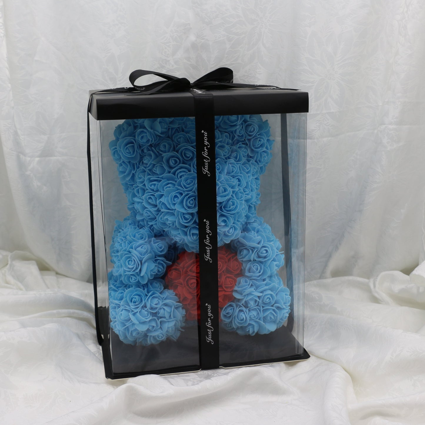 Large Bluebelle with Heart Bear - 40cm