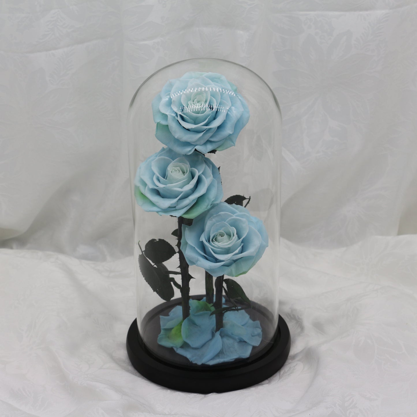 Large Ice Blue Dome, 40cm
