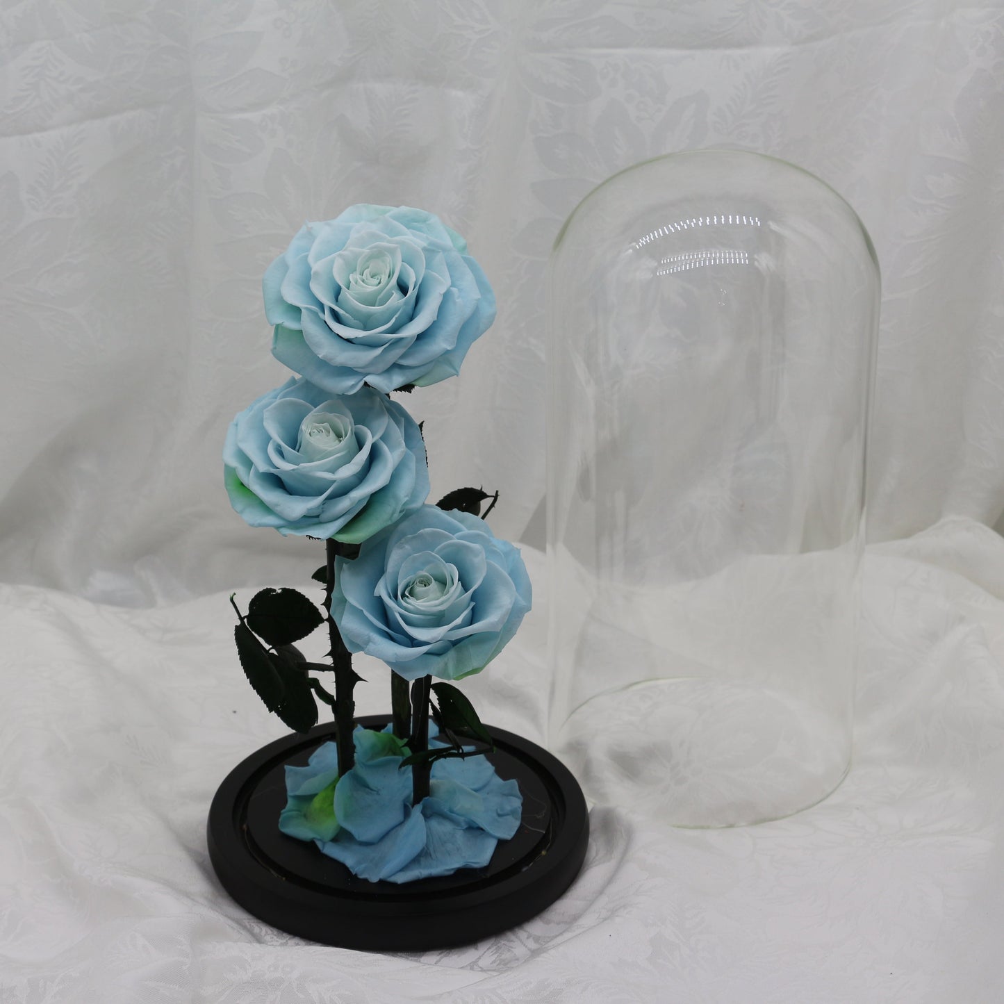 Large Ice Blue Dome, 40cm
