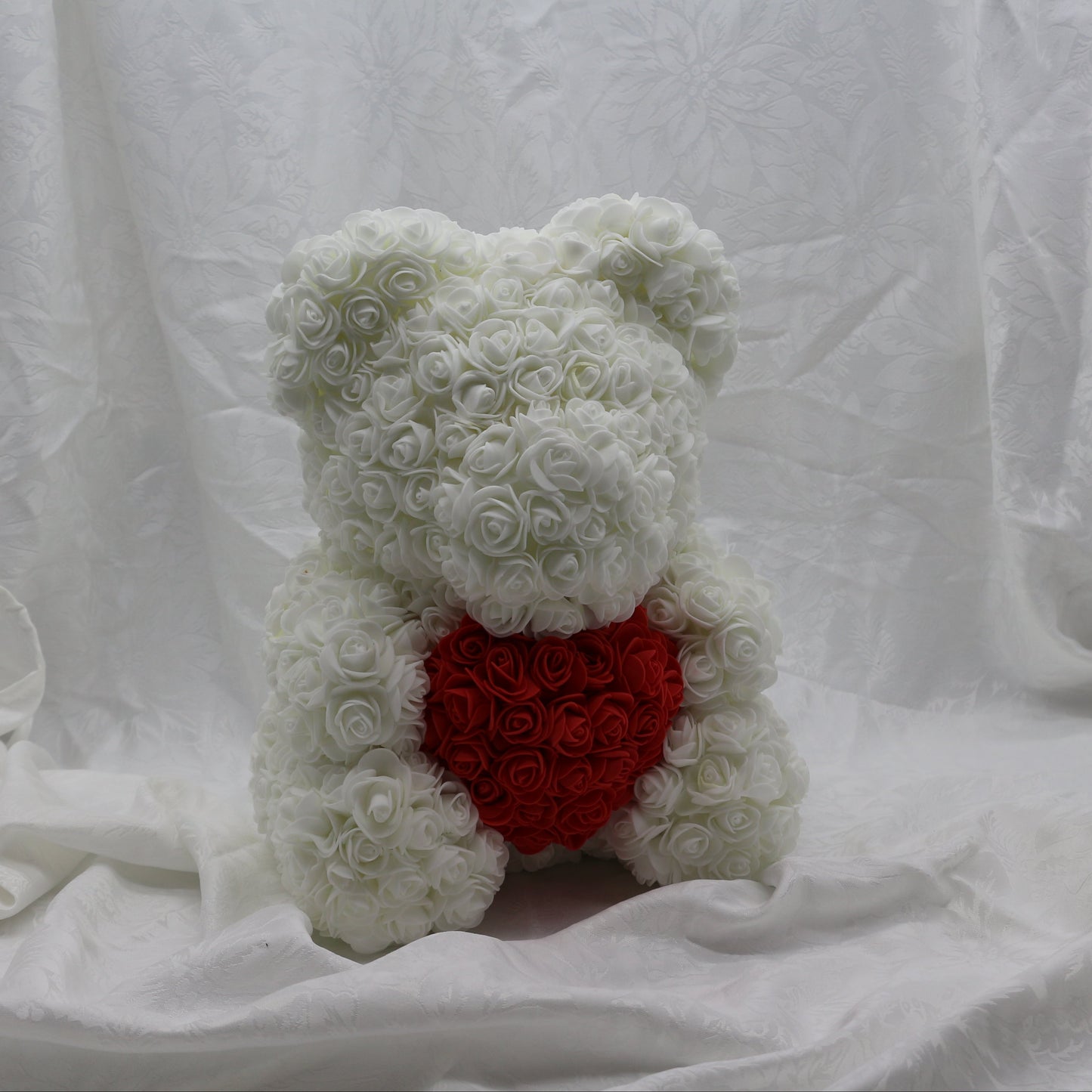 Large Snow with Heart Bear - 40cm