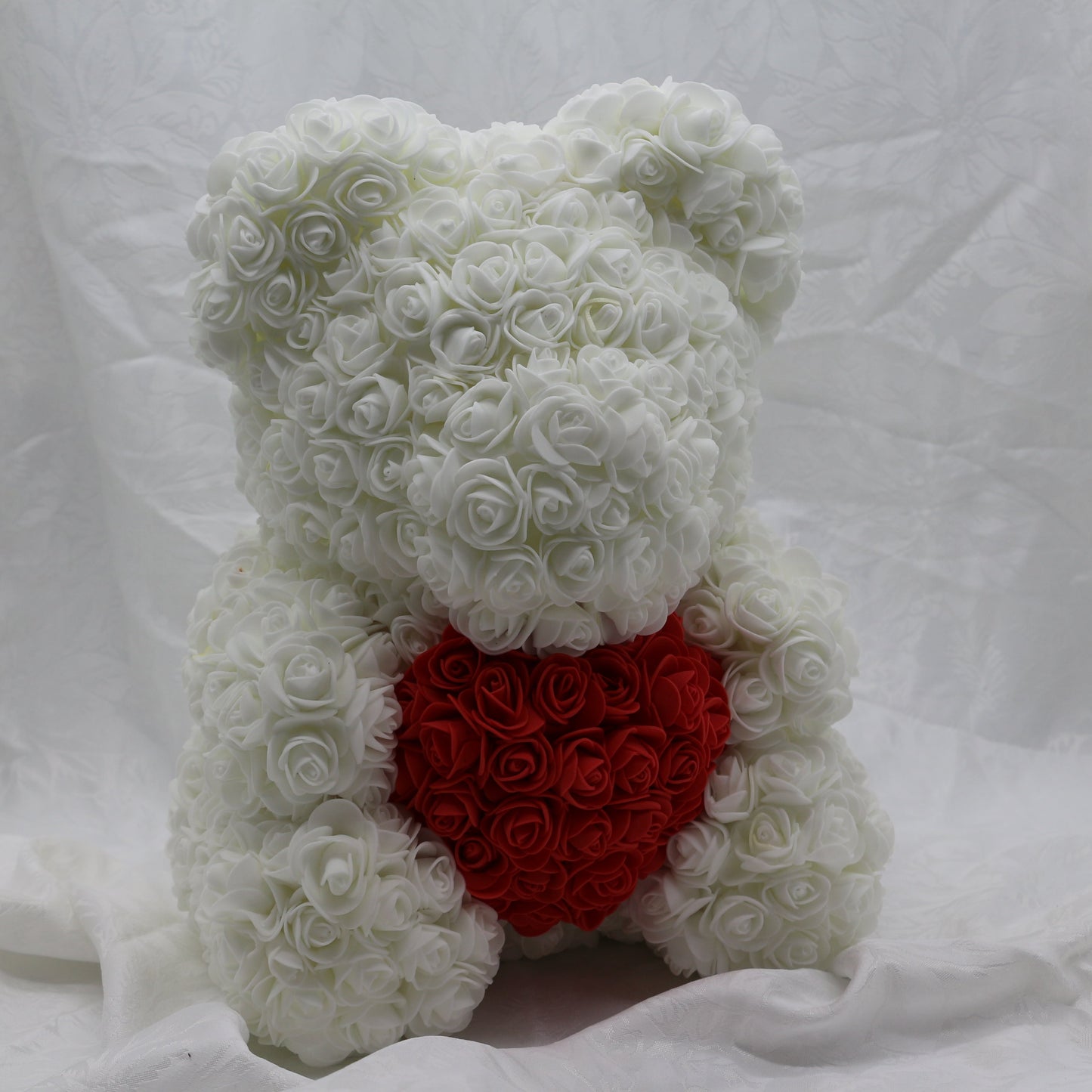 Large Snow with Heart Bear - 40cm