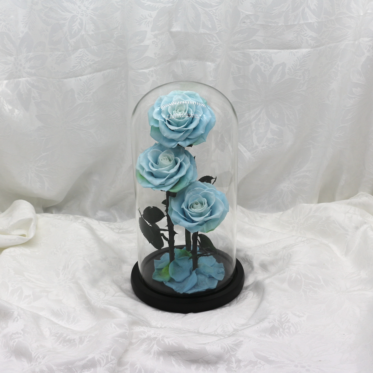Large Ice Blue Dome, 40cm