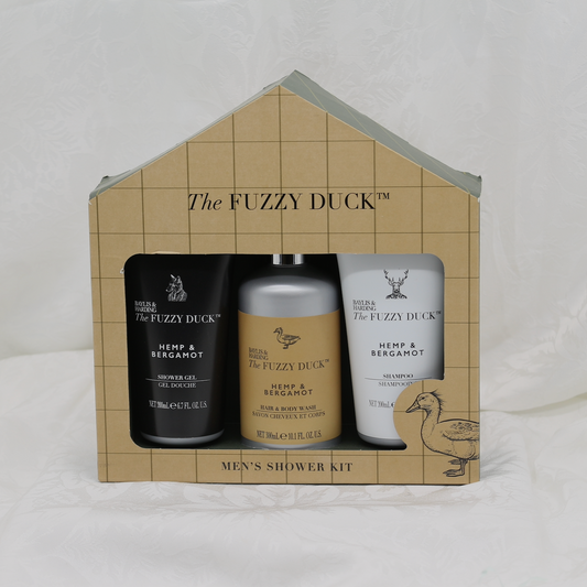 Baylis & Harding Fuzzy Duck Men's Hemp & Bergamot Luxury Trio Shower Kit
